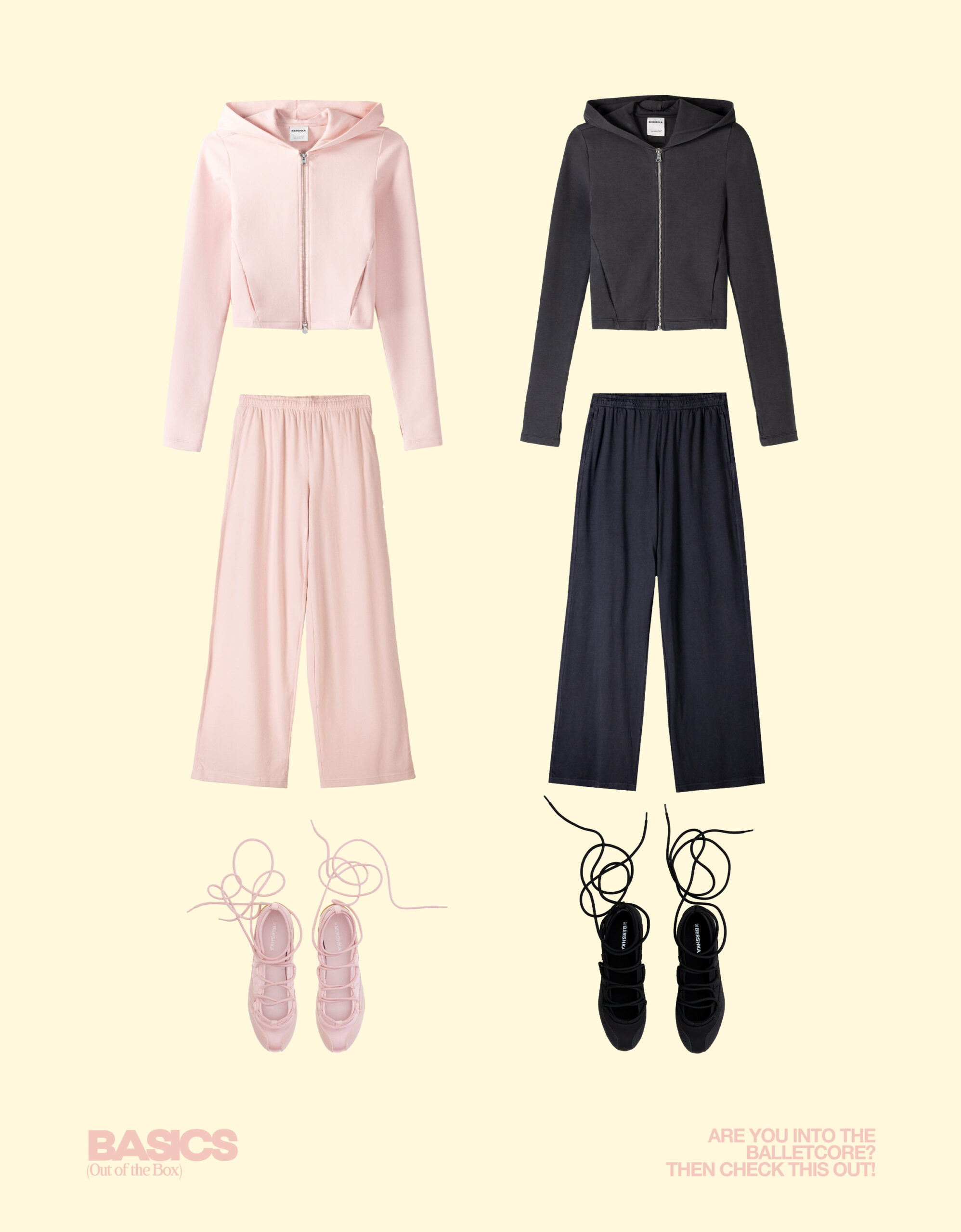 Bershka BASICS — pieza visual de colección