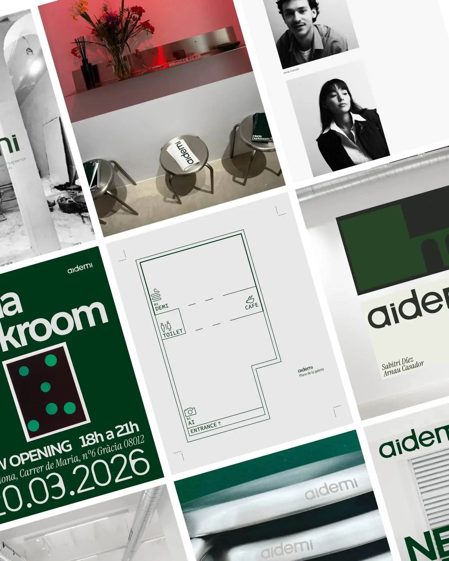 Aidemi Gallery — identidad visual